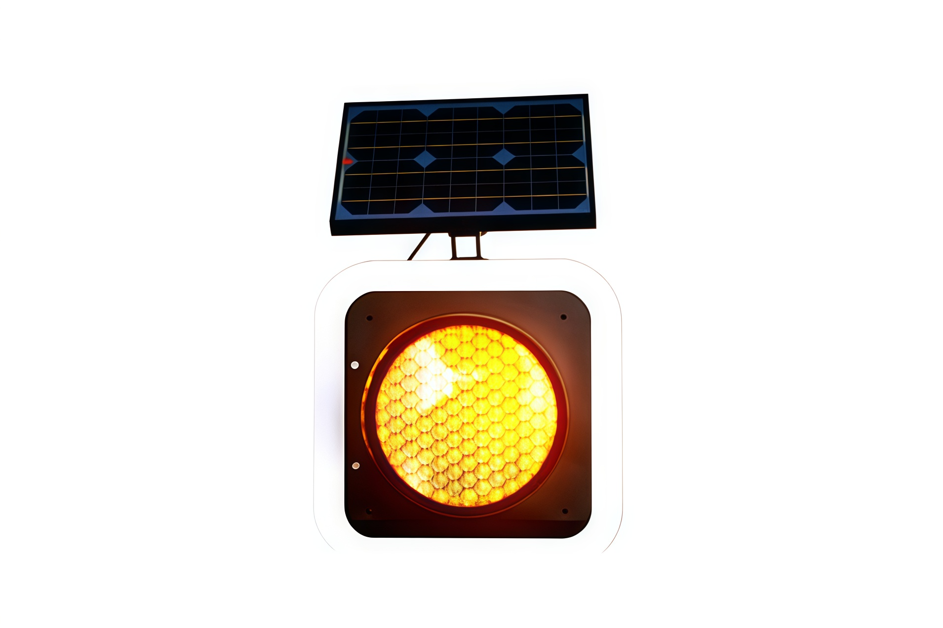 Solar Powered Flashing Yellow Beacons